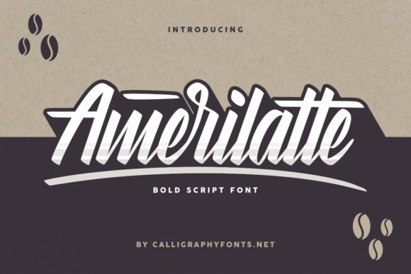 Amerilatte: A Bold Script Font for Campaign Creativity