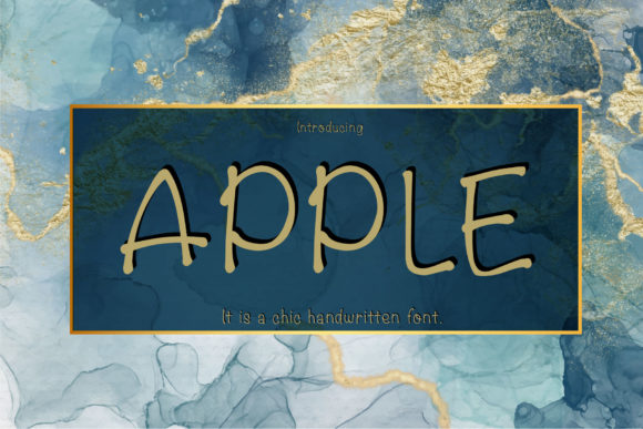 Apple: A Handwritten Font for Editorial Design
