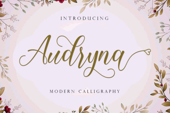 Audryna: A Script Font for Modern Web Design