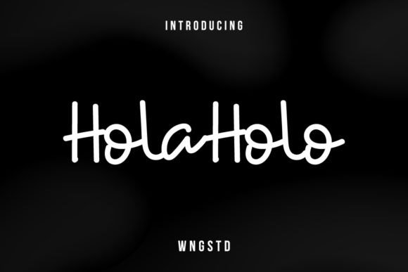 Discover the Charm of Holaholo: A Handwritten Font for Crafters and Designers