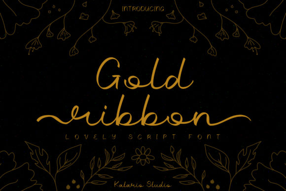 Gold Ribbon: A Script Font for Elegant Web Design