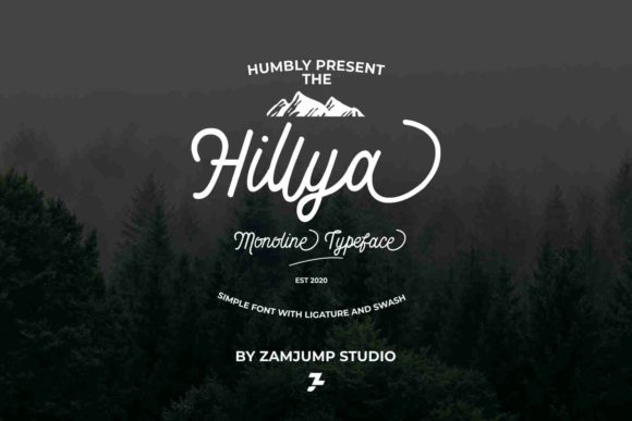 Hillya: A Script Font with a Warm, Vintage Vibe
