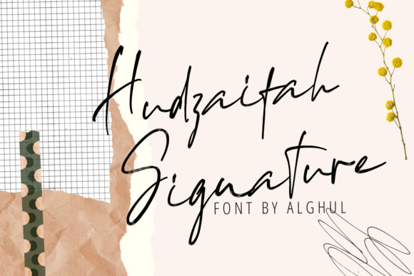 Hudzaifah: A Timeless Script Font for Editorial Design