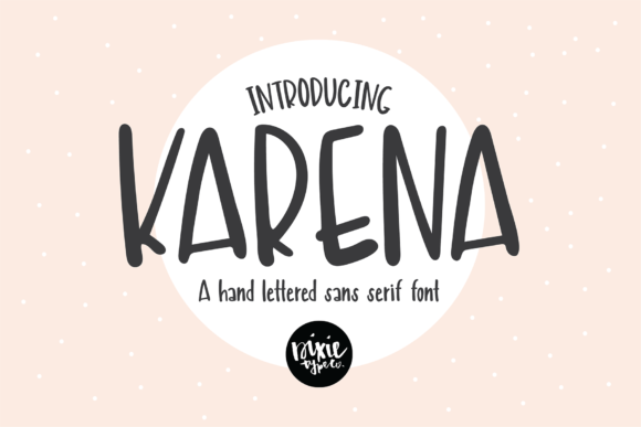 Karena: A Versatile Script Font for Crafters and Product Creators