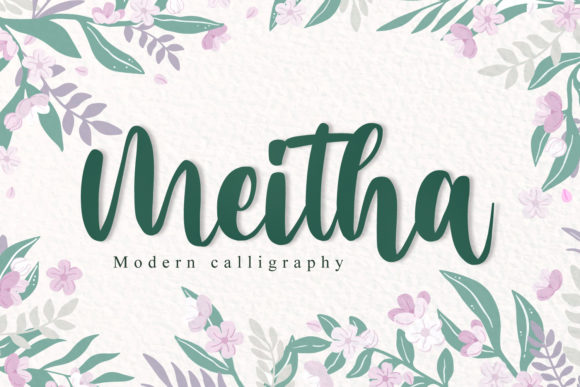 Meitha: A Script Font with Class and Modern Flair