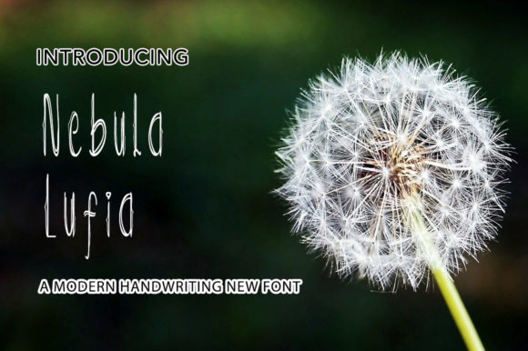 Nebula Lufia: A Script Font for Handmade Crafters and Designers