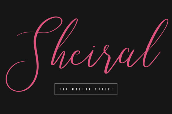 Sheiral: A Script Font That Elevates Digital Branding