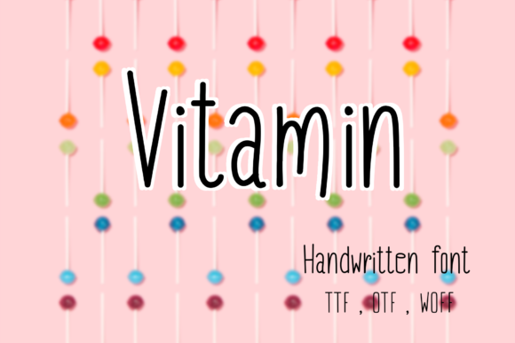 Vitamin: A Handwritten Font for Crafters and Product Creators